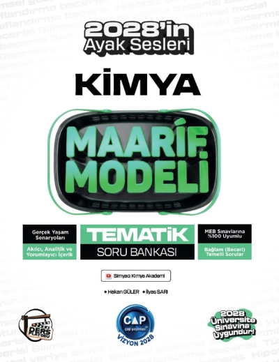 Üniversiteye Hazırlık Kimya Ders Platosu Maarif Modeli Tematik Soru Bankası Çap Yayınları Vivo Fotokopi Merkezi