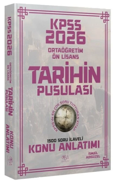 2026 KPSS Ortaöğretim Önlisans Tarihin Pusulası Konu Anlatımı CBA Yayınları Vivo Fotokopi Merkezi