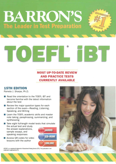 BARRONS'S THE LEADER IN TEST PREPATION TOEFL İBT Vivo Fotokopi Merkezi