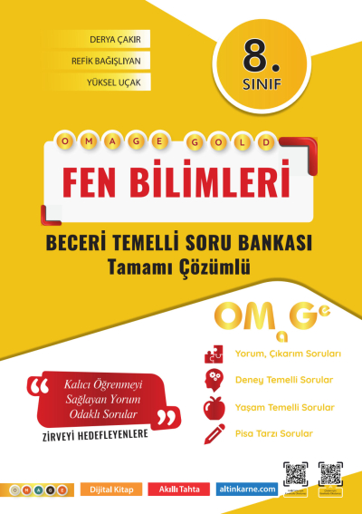 8. Sınıf Omage Gold Fen Bilimleri Soru Bankası Omage Yayınları Vivo Fotokopi Merkezi