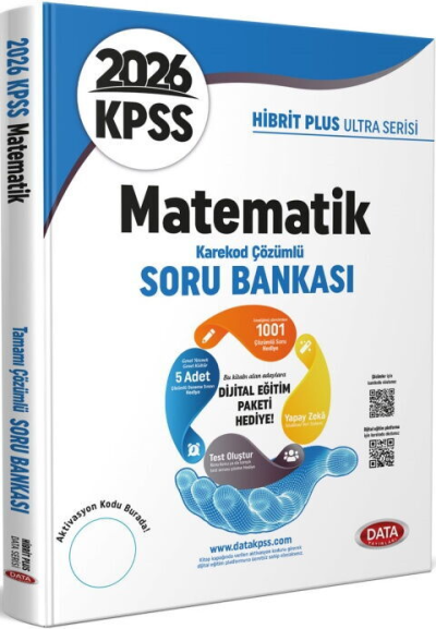 2026 KPSS Matematik Hibrit Plus Ultra Serisi Karekod Çözümlü Soru Bankası Data Yayınları Vivo Fotokopi Merkezi