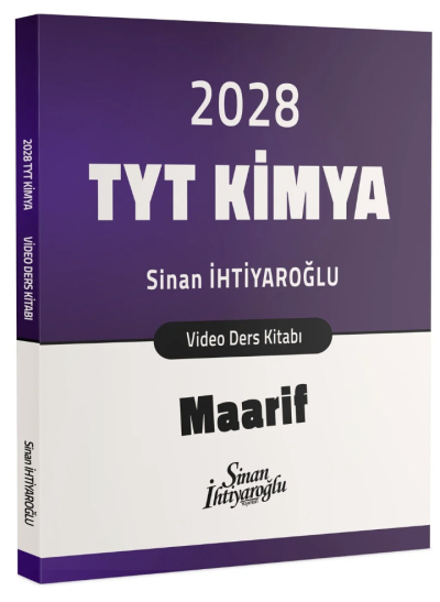 TYT Kimya Maarif Video Ders Kitabı Sinan İhtiyaroğlu Vivo Fotokopi Merkezi