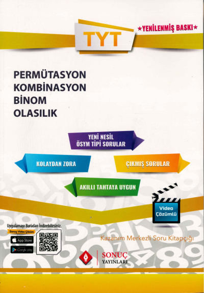 TYT PERMÜTASYON KOMBİNASYON BİNOM OLASILIK SORU KİTAPÇIĞI Vivo Fotokopi Merkezi