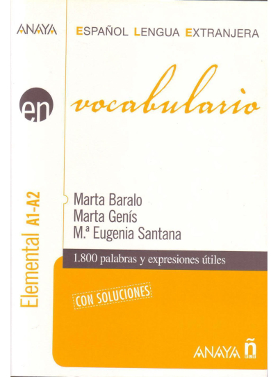 Vocabulario. Nivel elemental A1 (Espanol lengua extranjera / Spanish for Foreigners (İspanyolca) Vivo Fotokopi Merkezi