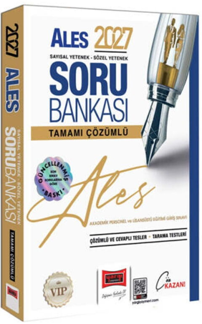 2027 ALES VİP Sayısal-Sözel Yetenek Tamamı Çözümlü Soru Bankası Yargı Yayınları Vivo Fotokopi Merkezi