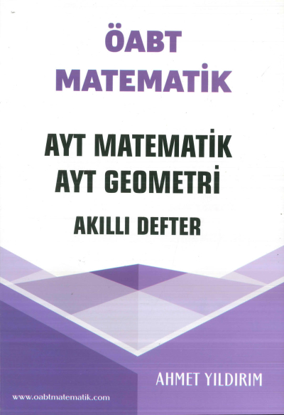 ÖABT Matematik AYT Matematik AYT Geometri Akıllı Defter Ahmet Yıldırım Vivo Fotokopi Merkezi
