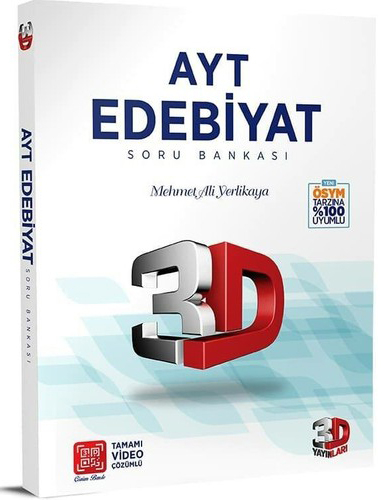 AYT Edebiyat 3D Tamamı Video Çözümlü Soru Bankası Vivo Fotokopi Merkezi