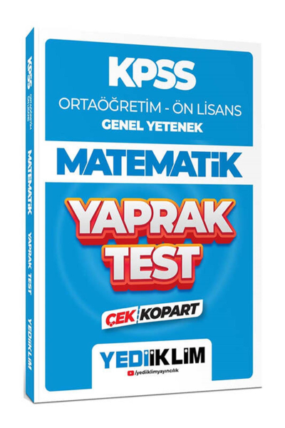 Ortaöğretim Ön Lisans Genel Yetenek Matematik Çek Kopart Yaprak Test Vivo Fotokopi Merkezi