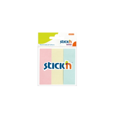 3 Pastel Renk Kağıt Ayraç 50 Yaprak 76x25 Yapışkanlı Not Kağıdı Vivo Fotokopi Merkezi