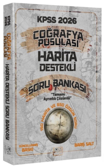 2026 KPSS Coğrafya Pusulası Harita Destekli Soru Bankası CBA Yayınları Vivo Fotokopi Merkezi