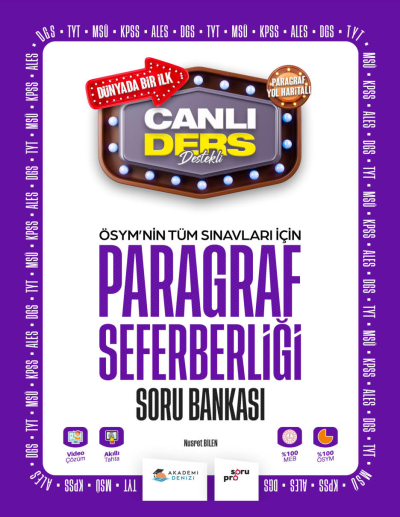 ÖSYM nin Tüm Sınavlar İçin Paragraf Seferberliği Soru Bankası Vivo Fotokopi Merkezi