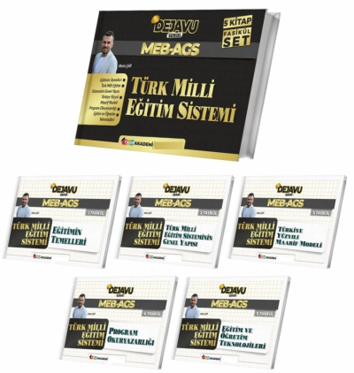 MEB-AGS Türk Milli Eğitim Sistemi DEJAVU Konu Anlatımlı 5'li Fasikül Set TKM Akademi Vivo Fotokopi Merkezi