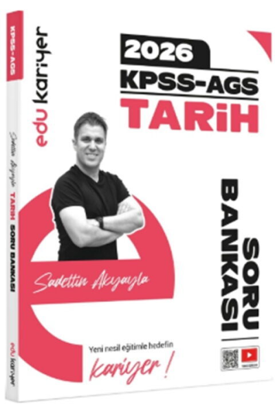 2026 KPSS MEB-AGS Tarih Soru Bankası Çözümlü Sadettin Akyayla EDU Kariyer Vivo Fotokopi Merkezi