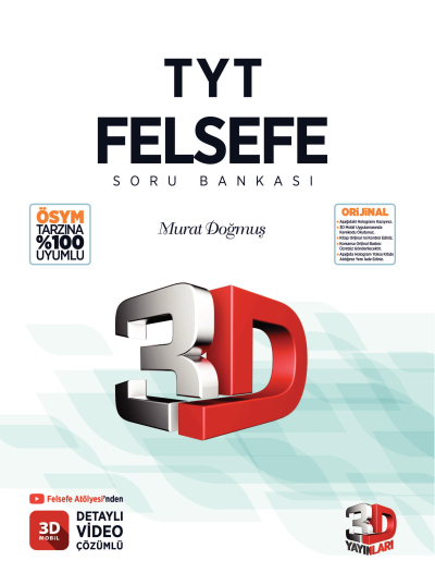 3D TYT Felsefe Soru Bankası Vivo Fotokopi Merkezi
