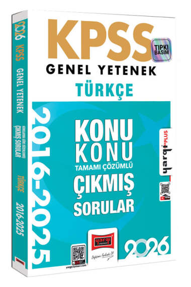 2026 KPSS Genel Yetenek Türkçe 2016-2026 Konu Konu Tamamı Çözümlü Çıkmış Sorular Yargı Yayınları Vivo Fotokopi Merkezi
