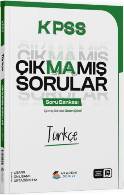 KPSS Türkçe Çıkmamış Sorular Soru Bankası Akademi Denizi Vivo Fotokopi Merkezi