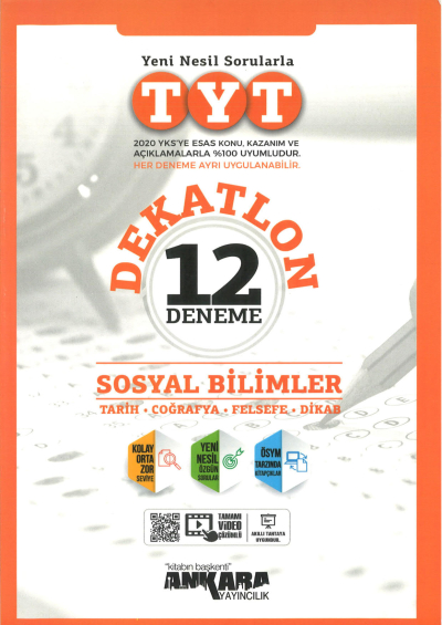 TYT Sosyal Bilimler Dekatlon 12 Deneme