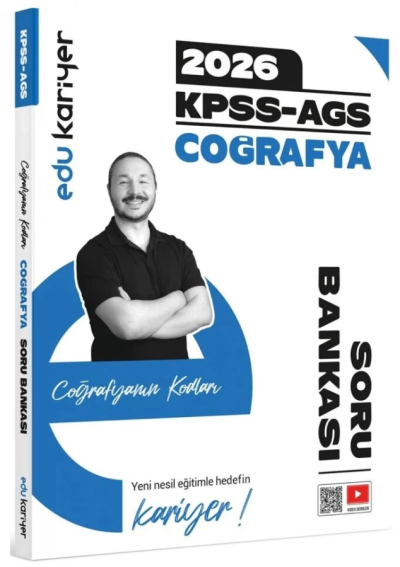 Coğrafyanın Kodları 2026 KPSS-AGS Coğrafya Video Çözümlü Soru Bankası Edu Kariyer Vivo Fotokopi Merkezi