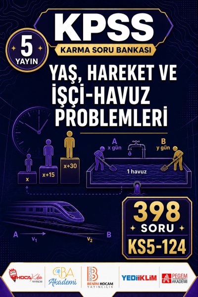 Yaş, Hareket ve İşçi-Havuz Problemleri 5 Yayın 398 Soru