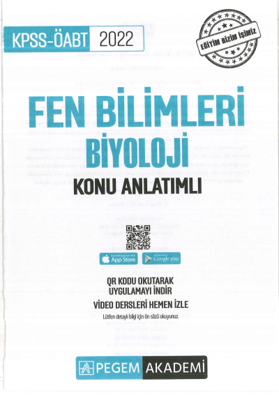 FEN BİLİMLERİ KONU ANLATIMI BİYOLOJİ Vivo Fotokopi Merkezi