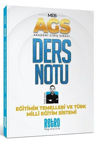 2025 MEB AGS Türk Milli Eğitim Sistemi ve Eğitimin Temelleri Ders Notu Retro Kitap Vivo Fotokopi Merkezi