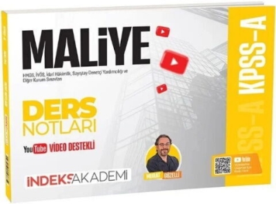 KPSS A Grubu Maliye Video Ders Notları İndeks Akademi Vivo Fotokopi Merkezi