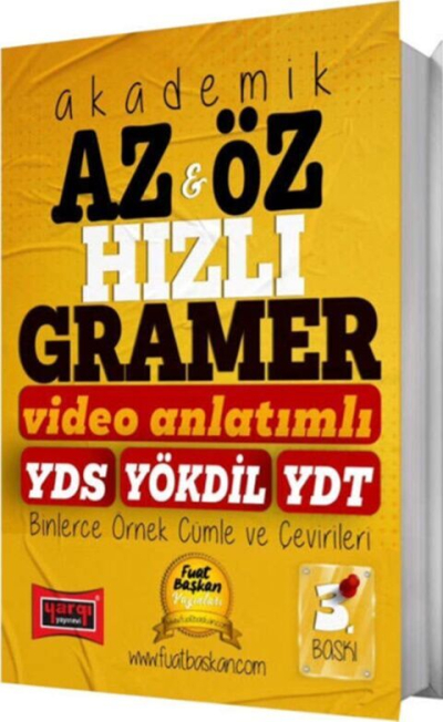 YDS YÖKDİL YDT Akademik Az Öz Hızlı Gramer Yargı Yayınları Vivo Fotokopi Merkezi