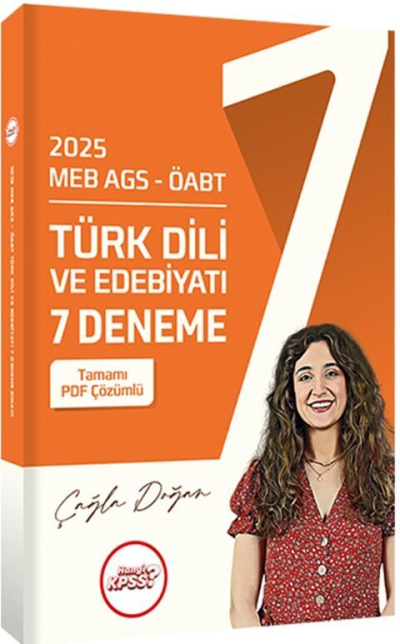 2025 MEB AGS ÖABT Türk Dili ve Edebiyatı 7 Deneme Sınavı Tamamı PDF Çözümlü Hangi Kpss Vivo Fotokopi Merkezi