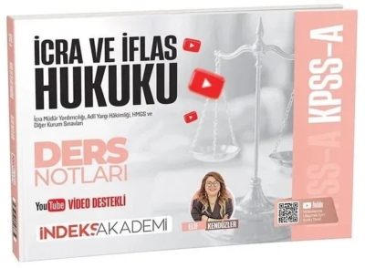 KPSS A Grubu İcra ve İflas Hukuku Video Ders Notları Elif Kendüzler İndeks Akademi Yayıncılık Vivo Fotokopi Merkezi