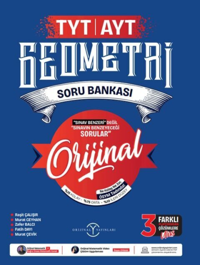 TYT AYT Geometri Soru Bankası Orijinal Yayınları Vivo Fotokopi Merkezi