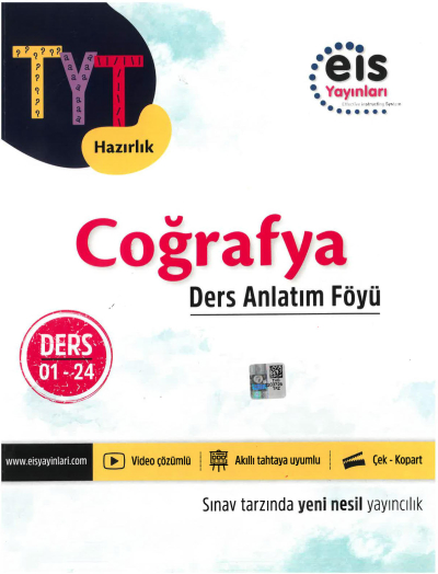 TYT Coğrafya Ders Anlatım Föyü Eİs Yayınları Ders:01-24 Vivo Fotokopi Merkezi