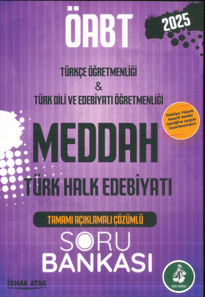 2025 ÖABT Türkçe-Türk Dili Edebiyatı Öğretmenliği Türk Halk Edebiyatı Meddah Soru Bankası Çözümlü Dizgi Kitap Yayınları Vivo Fotokopi Merkezi