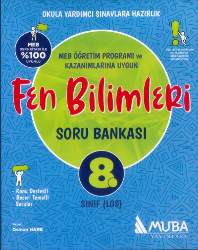 8. Sınıf Fen Bilimleri Soru Bankası Muba Yayınları