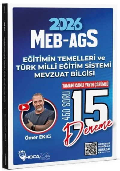 2026 MEB AGS Eğitimin Temelleri ve Türk Milli Eğitim Sistemi Mevzuat Bilgisi 15 Deneme Hoca Kafası Vivo Fotokopi Merkezi