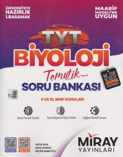 TYT Biyoloji Maarif Model Tematik Soru Bankası Miray Yayınları Vivo Fotokopi Merkezi