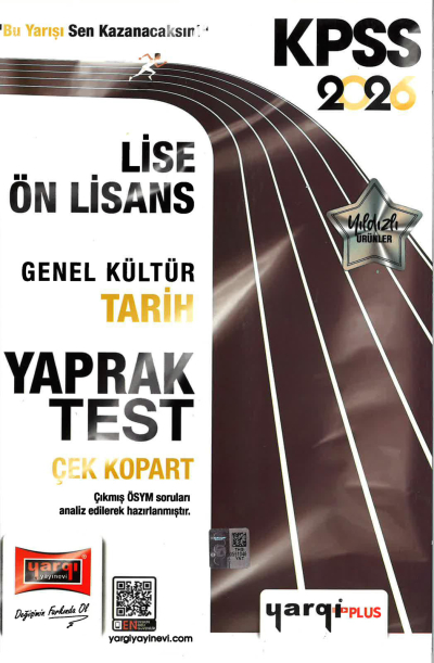 2026 KPSS Lise Ön Lisans Genel Kültür Tarih Çek Kopart Yaprak Test Yargı Yayınları