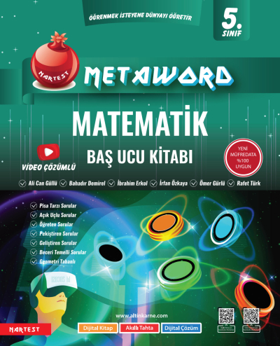 5. Sınıf Matematik Metaword Baş Ucu Kitabı Nartest Vivo Fotokopi Merkezi