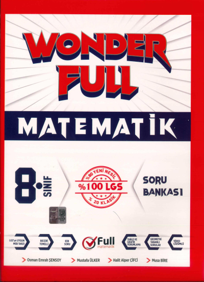 8. Sınıf LGS Wonder Full Matematik Soru Bankası Full Matematik Vivo Fotokopi Merkezi