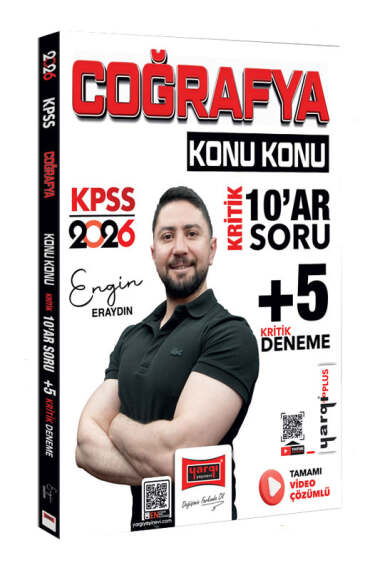 2026 KPSS Coğrafya Konu Konu Kritik 10 ar Soru +5 Kritik Deneme Yargı Yayınları Vivo Fotokopi Merkezi