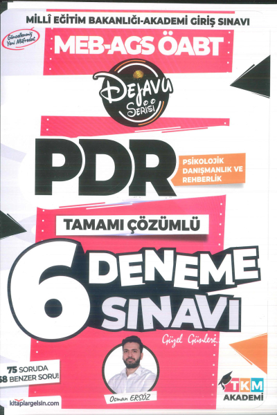 2025 ÖABT Psikolojik Danışmanlık ve Rehberlik DEJAVU 6 Deneme Çözümlü - Osman Avni Ersöz TKM Akademi Vivo Fotokopi Merkezi