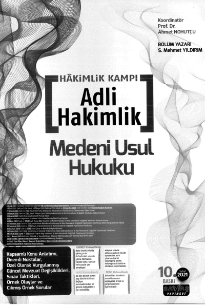 HAKİMLİK KAMPI ADLİ HAKİMLİK MEDENİ USUL HUKUKU Vivo Fotokopi Merkezi