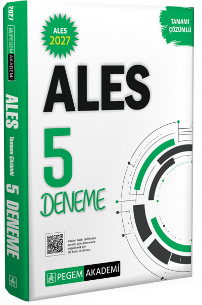 2027 ALES Tamamı Çözümlü 5 Deneme Pegem Akademi Yayıncılık Vivo Fotokopi Merkezi