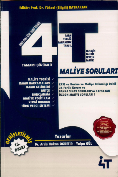 MALİYE SORU BANKASI YÜKSEK BİLGİ TAMAMI ÇÖZÜMLÜ Vivo Fotokopi Merkezi