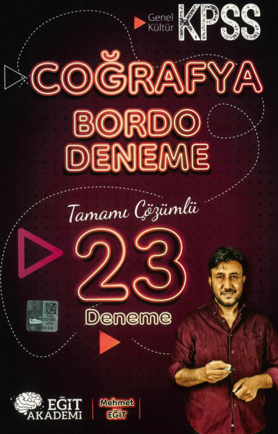 COĞRAFYA BORDO 23 DENEME TAMAMI ÇÖZÜMLÜ MEHMET EĞİT Vivo Fotokopi Merkezi