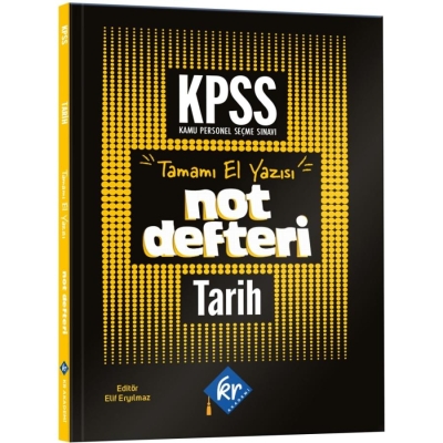 KPSS GY-GK Tarih Konu Anlatımlı Not Defteri KR Akademi Yayınları Vivo Fotokopi Merkezi