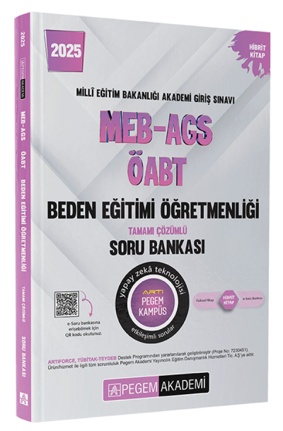 2025 MEB-AGS-ÖABT Beden Eğitimi Tamamı Çözümlü Soru Bankası Pegem Akademi Yayıncılık Vivo Fotokopi Merkezi
