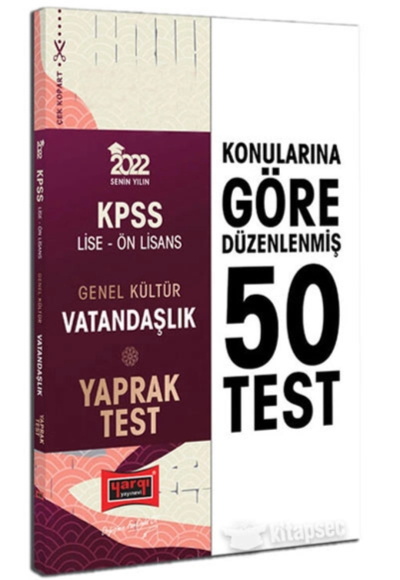 KPSS Lise Ön Lisans Genel Kültür Vatandaşlık Yaprak Test Vivo Fotokopi Merkezi
