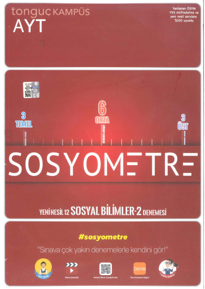 AYT Sosyometre Denemesi Vivo Fotokopi Merkezi