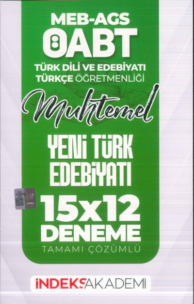 2025 ÖABT MEB-AGS Türk Dili Edebiyatı-Türkçe Yeni Türk Edebiyatı 15x12 Deneme Çözümlü İndeks Akademi Yayıncılık Vivo Fotokopi Merkezi