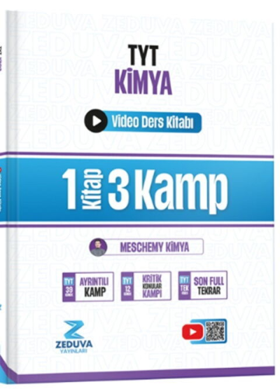 Meschemy Kimya TYT Kimya 1 Kitap 3 Kamp Video Ders Kitabı Zeduva Yayınları Vivo Fotokopi Merkezi